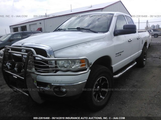 1D7HU18D15S286589 - 2005 DODGE RAM 1500 ST/SLT WHITE photo 2