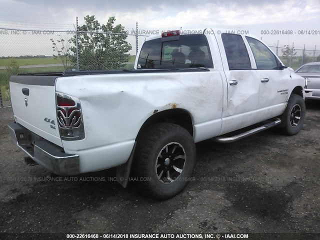 1D7HU18D15S286589 - 2005 DODGE RAM 1500 ST/SLT WHITE photo 4