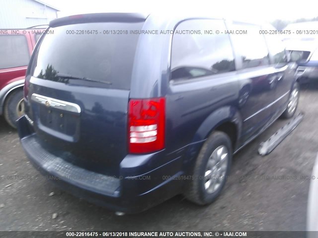 2A8HR44H98R766870 - 2008 CHRYSLER TOWN & COUNTRY LX BLUE photo 4