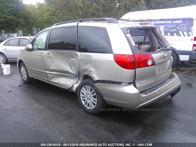 5TDBK22C29S027507 - 2009 TOYOTA SIENNA XLE/XLE LIMITED BEIGE photo 3