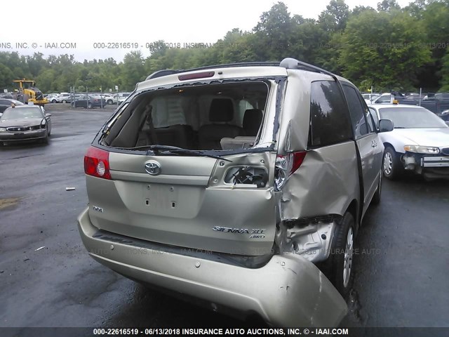 5TDBK22C29S027507 - 2009 TOYOTA SIENNA XLE/XLE LIMITED BEIGE photo 6