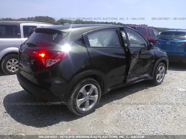 3CZRU5H39HG707350 - 2017 HONDA HR-V LX GREEN photo 4