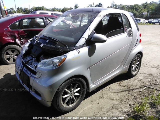 WMEEJ3BA5CK550217 - 2012 SMART FORTWO PURE/PASSION GRAY photo 2