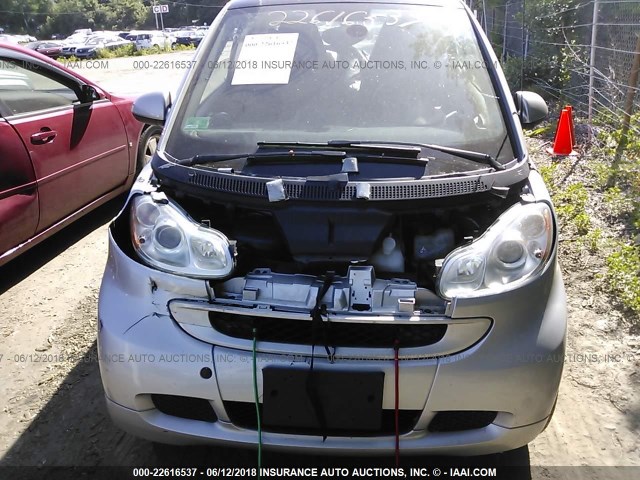 WMEEJ3BA5CK550217 - 2012 SMART FORTWO PURE/PASSION GRAY photo 6