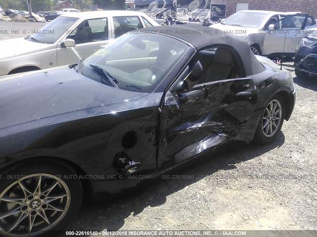 4USBT33403LS40341 - 2003 BMW Z4 2.5 BLACK photo 6