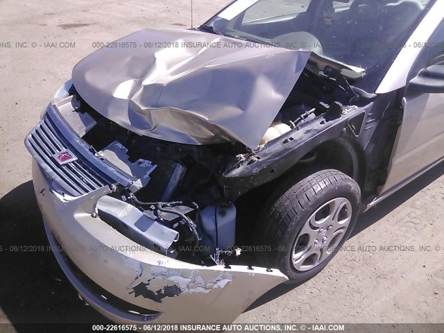 1G8AJ52F85Z137460 - 2005 SATURN ION LEVEL 2 金色 照片 6