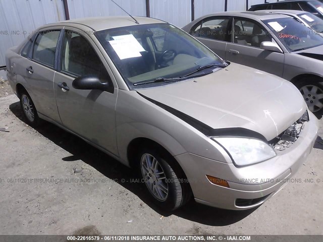 1FAHP34N47W195104 - 2007 FORD FOCUS ZX4/S/SE/SES ბეჟი ფოტო 1