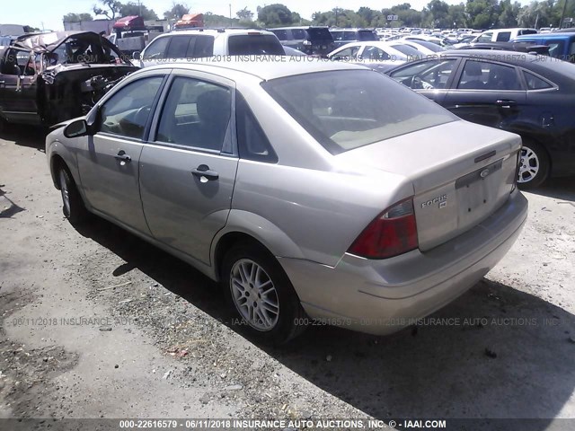 1FAHP34N47W195104 - 2007 FORD FOCUS ZX4/S/SE/SES ბეჟი ფოტო 3