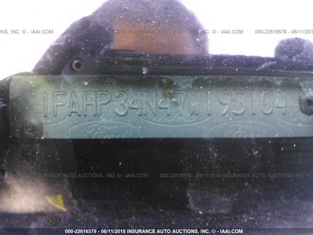 1FAHP34N47W195104 - 2007 FORD FOCUS ZX4/S/SE/SES ბეჟი ფოტო 9