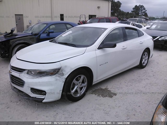 1G1ZB5ST2GF328493 - 2016 CHEVROLET MALIBU LS თეთრი ფოტო 2