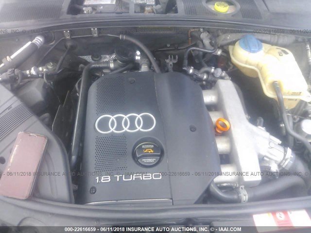 WAUAC48HX5K011920 - 2005 AUDI A4 1.8 CABRIOLET GRAY photo 10