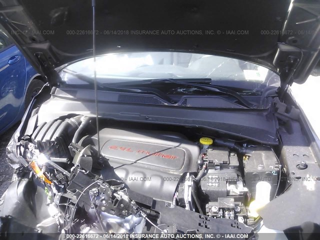 3C4NJCBB4HT632744 - 2017 JEEP COMPASS LATITUDE ნაცრისფერი ფოტო 10