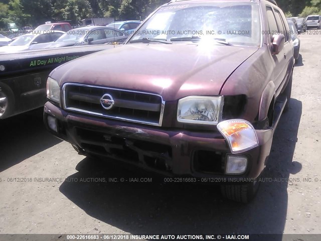 JN8DR09Y93W809311 - 2003 NISSAN PATHFINDER LE/SE MAROON photo 6