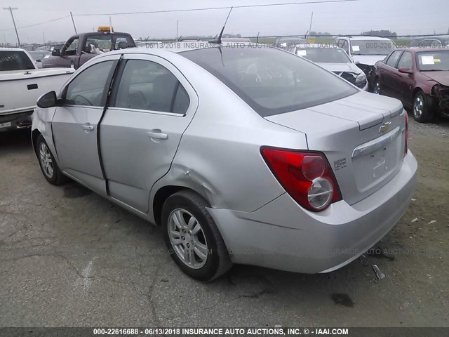 1G1JC5SB8D4170430 - 2013 CHEVROLET SONIC LT SILVER photo 3