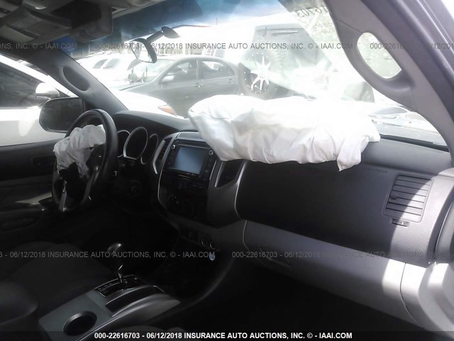 5TFJU4GN1EX059249 - 2014 TOYOTA TACOMA DOUBLE CAB PRERUNNER GRAY photo 5