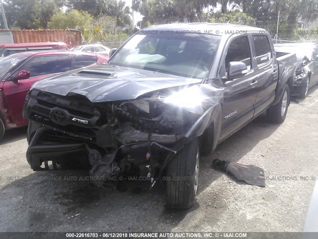 5TFJU4GN1EX059249 - 2014 TOYOTA TACOMA DOUBLE CAB PRERUNNER GRAY photo 6