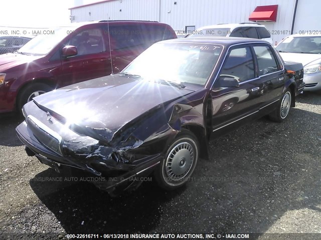 1G4AG55M0R6494648 - 1994 BUICK CENTURY SPECIAL BURGUNDY photo 2