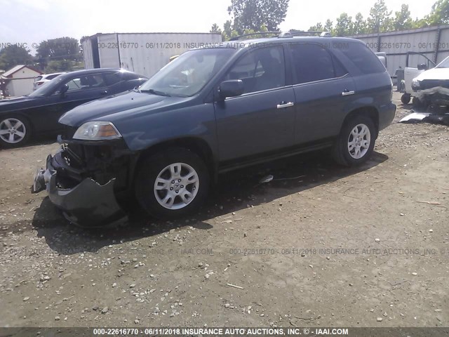 2HNYD18636H523078 - 2006 ACURA MDX TOURING GRAY photo 2