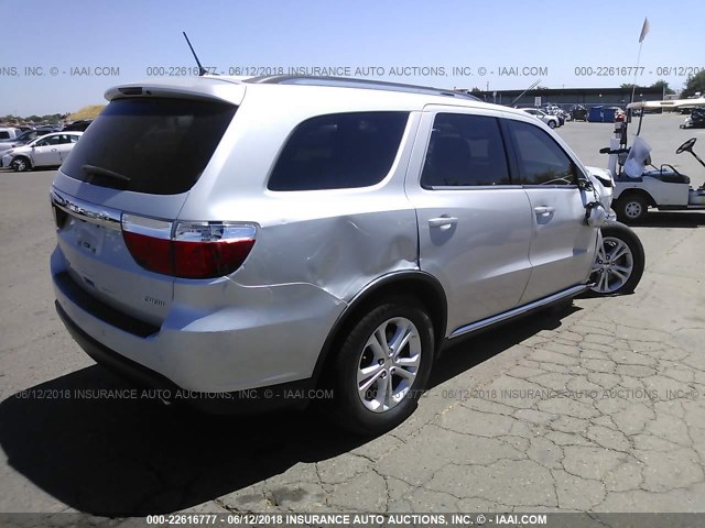 1C4SDHDT0CC229717 - 2012 DODGE DURANGO CREW GRAY photo 4