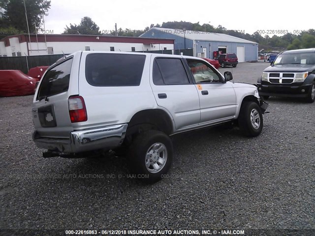 JT3GM84R5Y0064660 - 2000 TOYOTA 4RUNNER SILVER photo 4