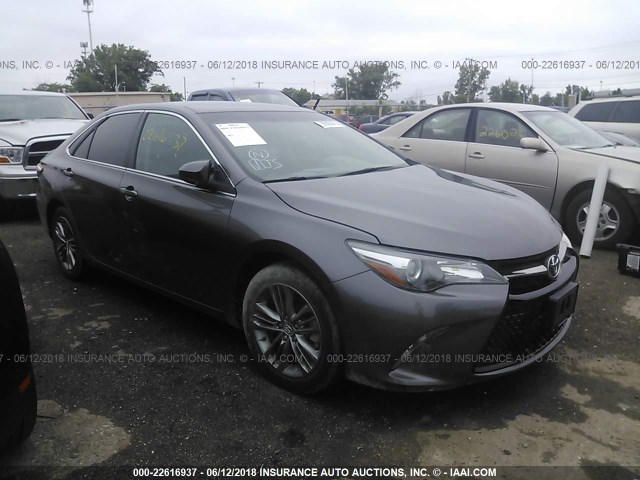 4T1BF1FK0FU037567 - 2015 TOYOTA CAMRY LE/XLE/SE/XSE GRAY photo 1