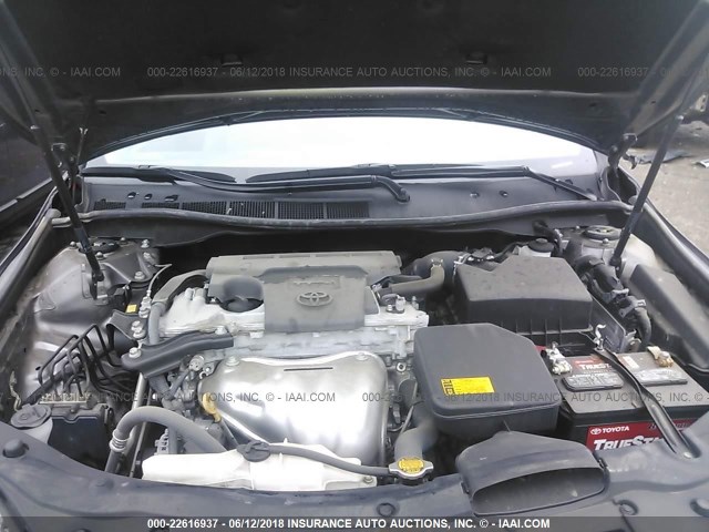 4T1BF1FK0FU037567 - 2015 TOYOTA CAMRY LE/XLE/SE/XSE GRAY photo 10