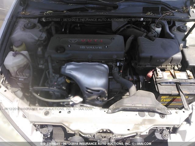 4T1BE32K05U576712 - 2005 TOYOTA CAMRY LE/XLE/SE 银色 照片 10