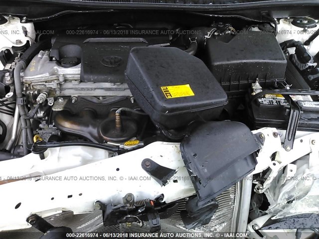 4T1BF1FKXCU590822 - 2012 TOYOTA CAMRY SE/LE/XLE WHITE photo 10