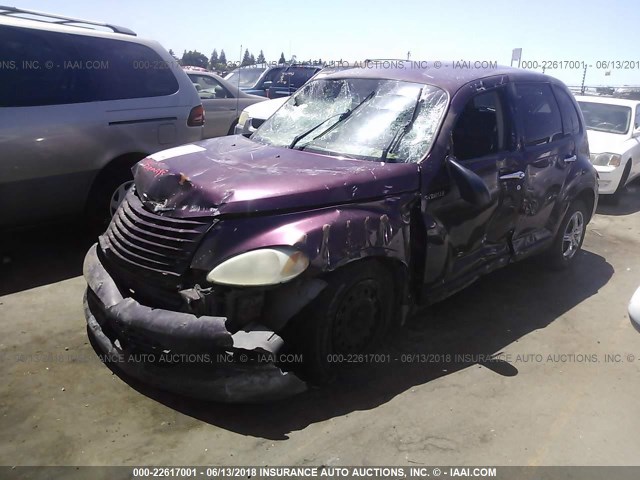 3C4FY48B72T306389 - 2002 CHRYSLER PT CRUISER CLASSIC PURPLE photo 2