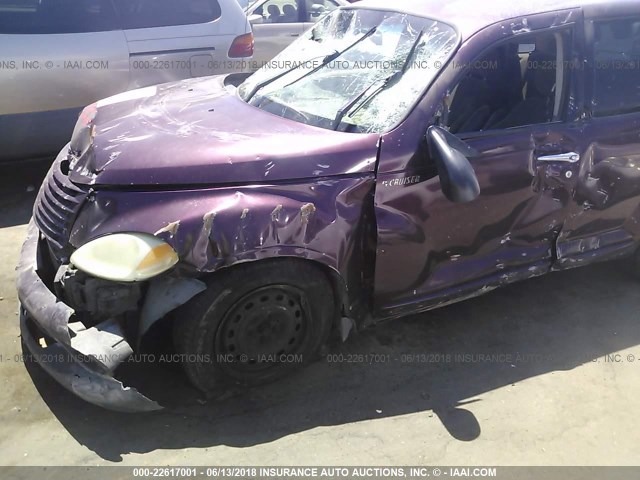 3C4FY48B72T306389 - 2002 CHRYSLER PT CRUISER CLASSIC PURPLE photo 6