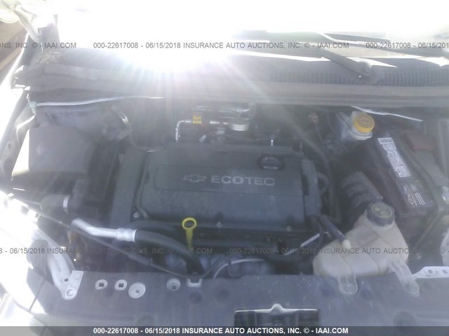 1G1JC5SG0D4230678 - 2013 CHEVROLET SONIC LT WHITE photo 10