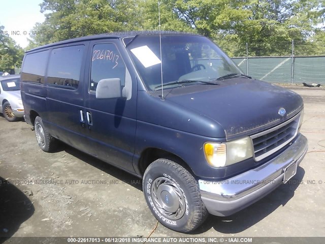 1FMEE11N5RHA24117 - 1994 FORD ECONOLINE E150 Dark Blue photo 1