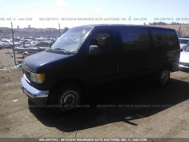 1FMEE11N5RHA24117 - 1994 FORD ECONOLINE E150 Dark Blue photo 2