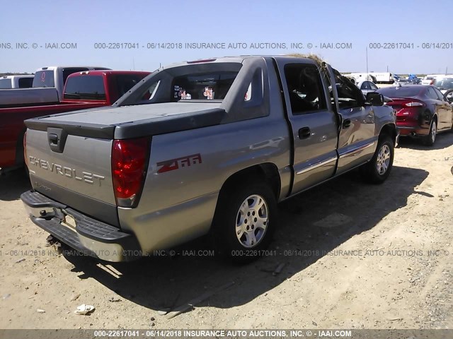 3GNEC13T63G238497 - 2003 CHEVROLET AVALANCHE C1500 SILVER photo 4