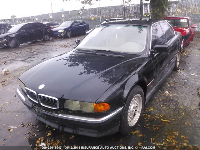 WBAGG8330XDN75309 - 1999 BMW 740 I AUTOMATIC BLACK photo 2