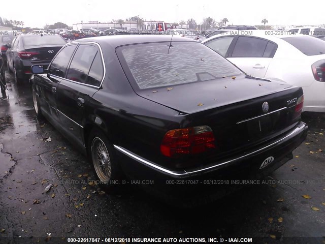 WBAGG8330XDN75309 - 1999 BMW 740 I AUTOMATIC BLACK photo 3