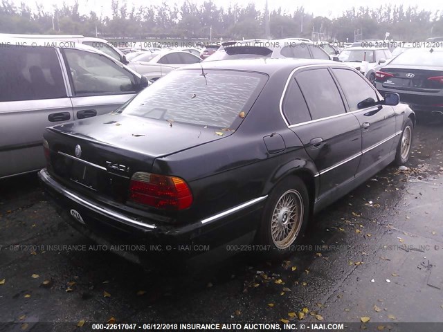 WBAGG8330XDN75309 - 1999 BMW 740 I AUTOMATIC BLACK photo 4