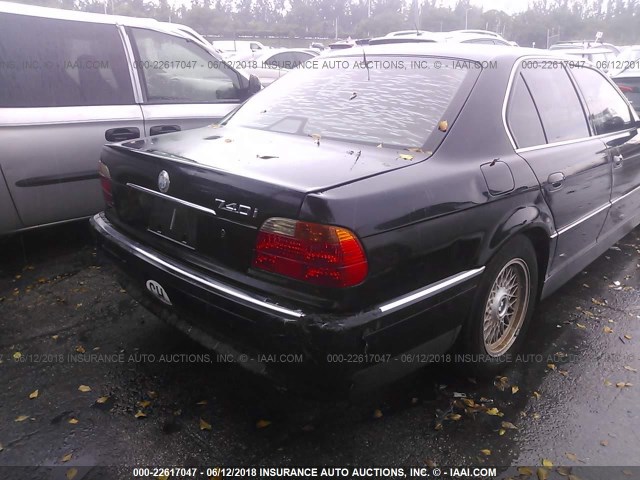 WBAGG8330XDN75309 - 1999 BMW 740 I AUTOMATIC BLACK photo 6