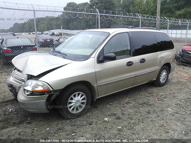 2FMDA51471BA37992 - 2001 FORD WINDSTAR LX TAN photo 2