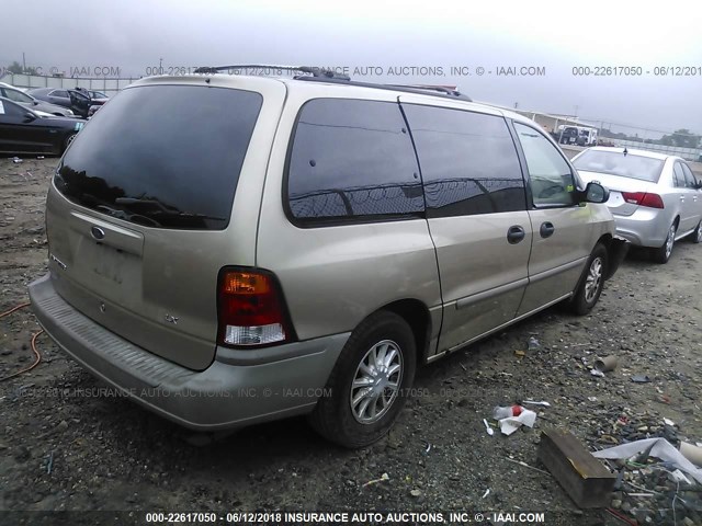 2FMDA51471BA37992 - 2001 FORD WINDSTAR LX TAN photo 4