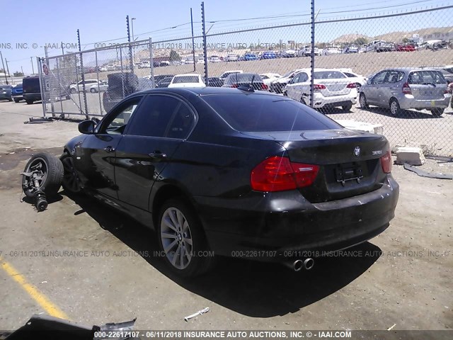 WBAPH5C58BA442000 - 2011 BMW 328 I SULEV BLACK photo 3