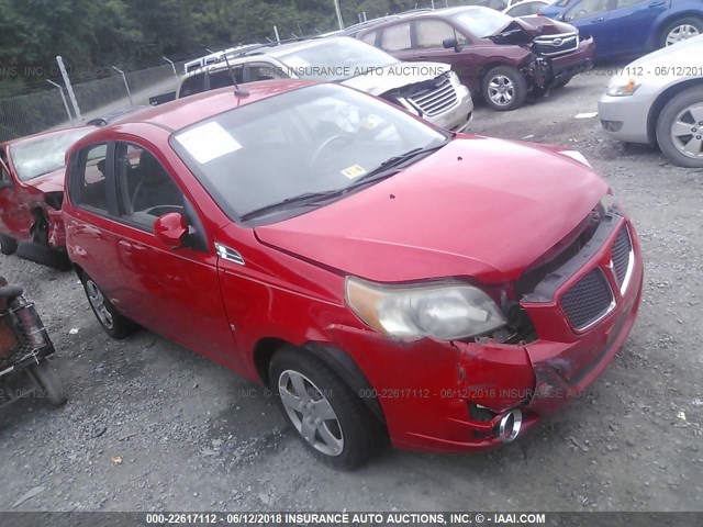 KL2TD66E09B656873 - 2009 PONTIAC G3 RED photo 1