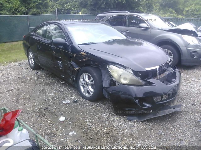 4T1CA38P25U058524 - 2005 TOYOTA CAMRY SOLARA SE/SLE BLACK photo 1