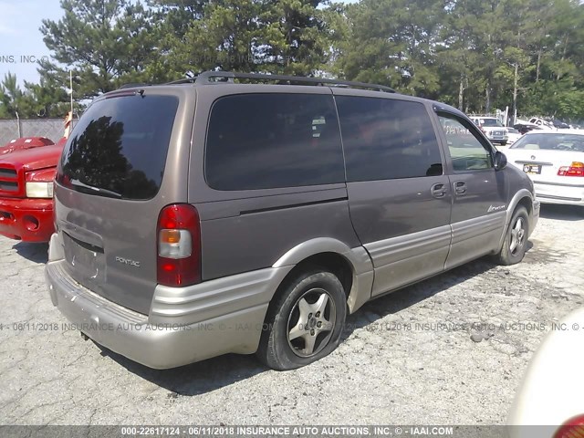 1GMDX03EX1D111603 - 2001 PONTIAC MONTANA GRAY photo 4