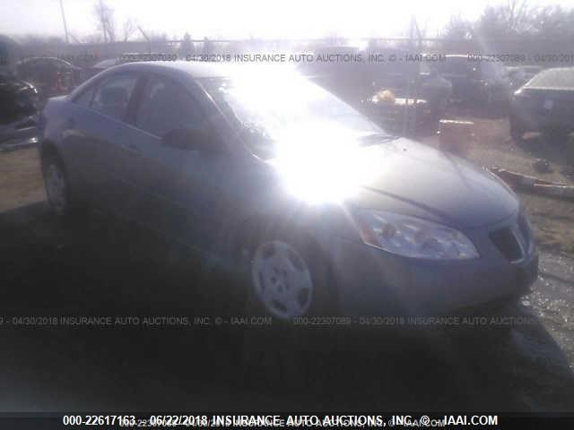 1G2ZF57B484275289 - 2008 PONTIAC G6 VALUE LEADER/BASE GRAY photo 1