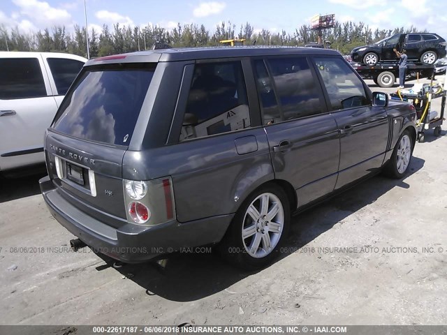 SALME15416A201034 - 2006 LAND ROVER RANGE ROVER HSE GRAY photo 4