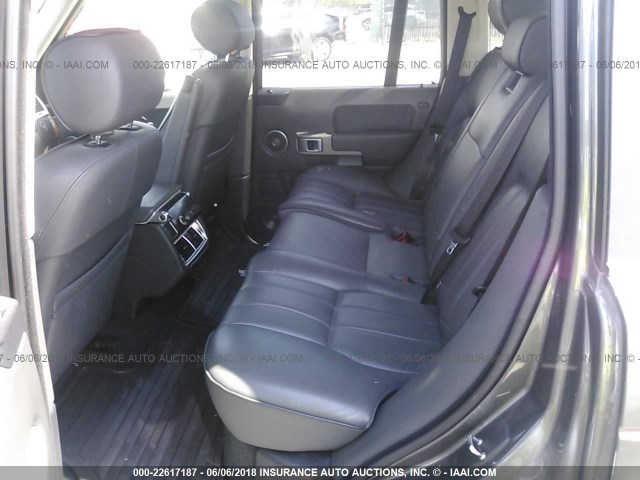 SALME15416A201034 - 2006 LAND ROVER RANGE ROVER HSE GRAY photo 8