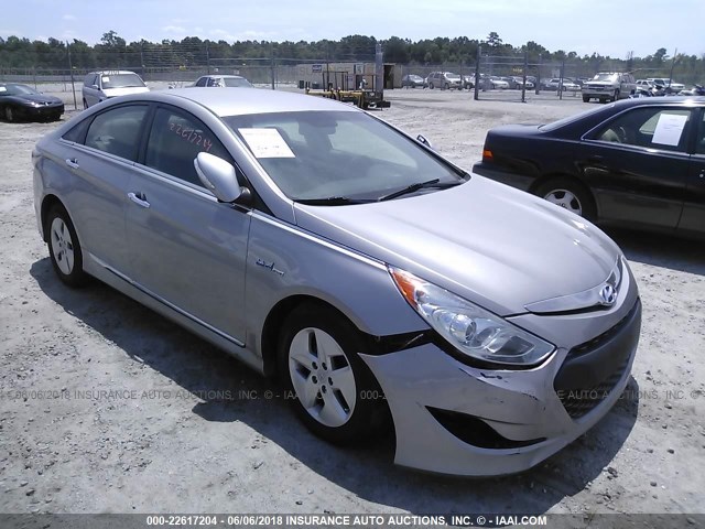 KMHEC4A42BA007191 - 2011 HYUNDAI SONATA HYBRID GRAY photo 1