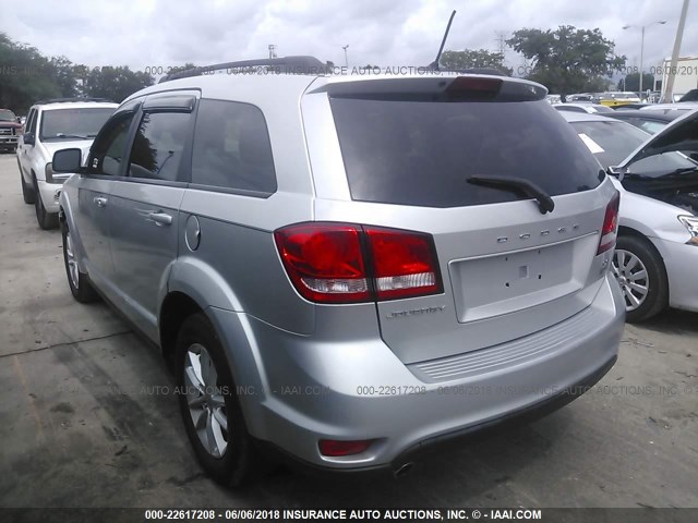 3C4PDCBGXDT571146 - 2013 DODGE JOURNEY SXT SILVER photo 3