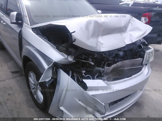 3C4PDCBGXDT571146 - 2013 DODGE JOURNEY SXT SILVER photo 6